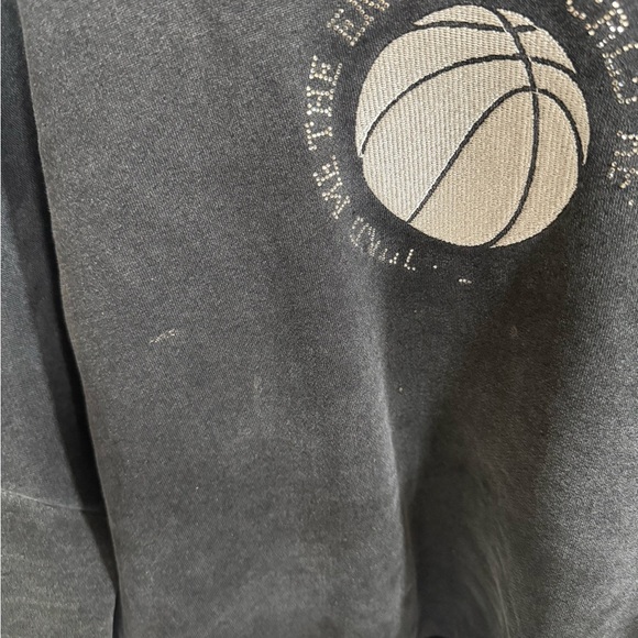 Adika Distressed Gray Crew Neck Sweater with Relaxed Fit - Picture 3 of 5